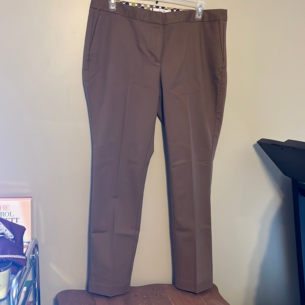 Boden Chocolate Brown Straight-Leg Trousers